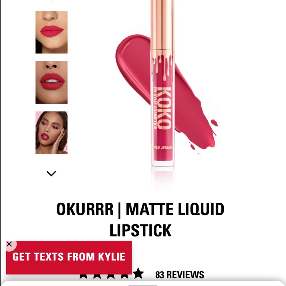 KOKO by Kylie Cosmetics Okurrr lipstick
